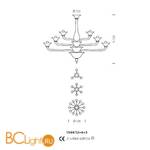 Люстра Sylcom Corner 1544/12+6+3 D BLAV.AV - Схема