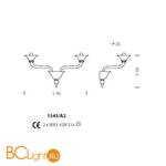 Бра Sylcom Corner 1545/A2 K BLCR - Схема