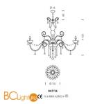 Люстра Sylcom Dandolo 947/16 K GRY - Схема