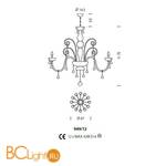 Люстра Sylcom Dandolo 949/12 D D.A - Схема