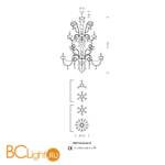 Люстра Sylcom Dandolo 947/12+6+6+3 D D.A - Схема