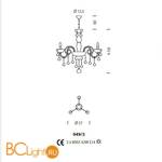 Люстра Sylcom Dandolo 949/3 K AMT - Схема