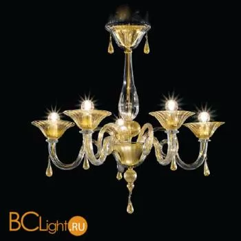 Потолочная люстра Sylcom Dolfin 1380/5 D CR.ORO