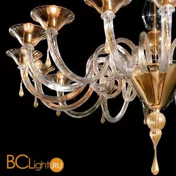 Потолочная люстра Sylcom Dolfin 1380/16 D CR.ORO - Фото 0