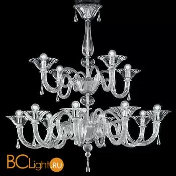 Подвесная люстра на штанге Sylcom Dolfin 1380/8+4 K CR.CR