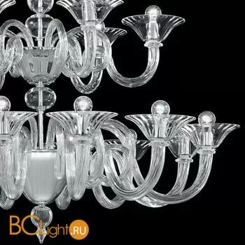 Потолочная люстра Sylcom Dolfin 1382/12+6 K CR - Фото 0