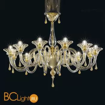 Потолочная люстра Sylcom Dolfin 1380/12 D CR.ORO