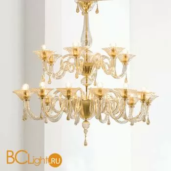 Подвесная люстра на штанге Sylcom Dolfin 1380/12+6 D CR.ORO