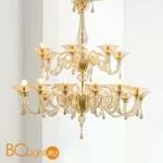 Подвесная люстра на штанге Sylcom Dolfin 1380/12+6 D CR.ORO