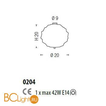 Потолочный светильник Sylcom Emisphera 0204 TOP - Схема