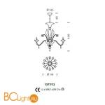 Люстра Sylcom Giustinian 1377/12 D CR.ORO - Схема