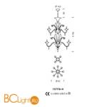 Люстра Sylcom Giustinian 1377/8+4 NE.CR - Схема