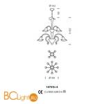 Люстра Sylcom Grimani 1479/8+4 D CR.ORO - Схема