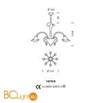 Люстра Sylcom Grimani 1479/8 D D.A - Схема