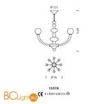 Люстра Sylcom Gritti 1537/8 K BLCR.GRY - Схема