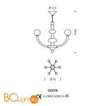 Люстра Sylcom Gritti 1537/6 K BLCR.DEN - Схема