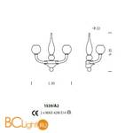 Бра Sylcom Gritti 1539/A2 K BLCR.CR - Схема