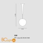 Подвесной светильник Sylcom Guttae 0388 GRY - Схема