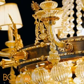 Люстра Sylcom Impero 1648/10 BRU ORO + TOP 1648 ORO - Фото 0