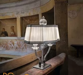 Настольная лампа Sylcom Impero 1653/L2 ARG CR + TOP 1653 ARG - Фото 0