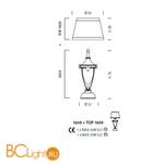 Настольная лампа Sylcom Impero 1659 ARG FU + TOP 1659 ARG - Схема
