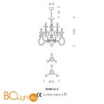 Люстра Sylcom Impero 1698/3+3 D FU - Схема