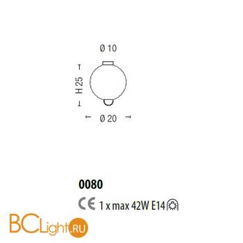 Потолочный светильник Sylcom Jupiter 0080 K TOP - Схема