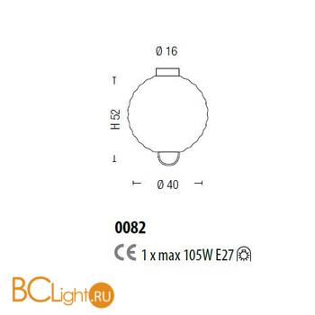 Потолочный светильник Sylcom Jupiter 0082 K DEN - Схема