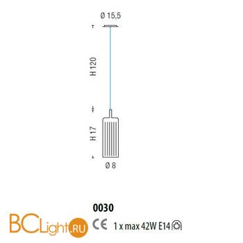 Подвесной светильник Sylcom Korinthos 0030 TOP - Схема