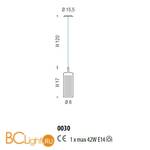 Подвесной светильник Sylcom Korinthos 0030 TOP - Схема