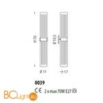 Бра Sylcom Korinthos 0039 CR - Схема