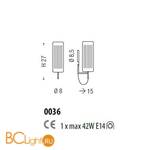 Бра Sylcom Korinthos 0036 TOP - Схема