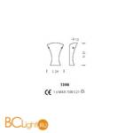 Бра Sylcom Loredan 1398 B GR.CR - Схема