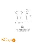 Бра Sylcom Loredan 1399 D ORO - Схема