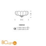 Потолочный светильник Sylcom Loredan 1400/64 D ORO - Схема