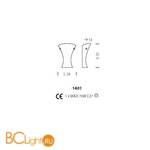 Бра Sylcom Loredan 1401 D CR - Схема