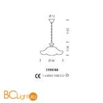 Подвесной светильник Sylcom Malipiero 1199/48 D GR.A - Схема