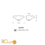 Бра Sylcom Malipiero 1203/A1 B CO - Схема