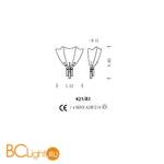 Бра Sylcom Manin 421/A1 AMT - Схема