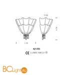 Бра Sylcom Manin 421/A5 CR - Схема