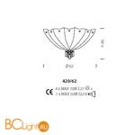 Потолочный светильник Sylcom Manin 420/62 CR - Схема