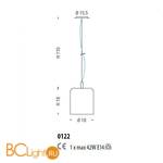 Подвесной светильник Sylcom Mask 0122 AMT - Схема