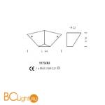 Настенный светильник Sylcom Memmo 1173/A1 D GR.A - Схема
