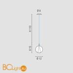 Подвесной светильник Sylcom Mira 0420 AS - Схема