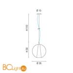 Подвесной светильник Sylcom Mira 0424 FU - Схема