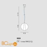 Подвесной светильник Sylcom Mira 0424 GRY - Схема