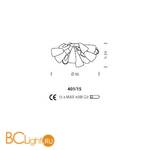 Потолочная люстра Sylcom Mocenigo 401/15 K DEN - Схема