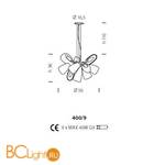 Потолочная люстра Sylcom Mocenigo 401/9 K AMB - Схема