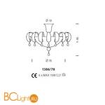 Потолочный светильник Sylcom Molin 1386/78 D C.ORO - Схема