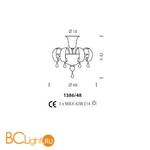 Потолочный светильник Sylcom Molin 1386/48 K CR - Схема